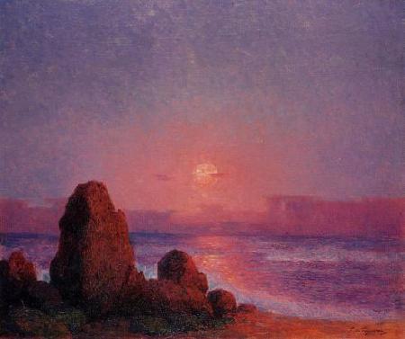 unknow artist Sunset of the Breton Coast oil painting image
